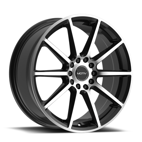 Motiv 431Mb Elicit Wheels Rims 17x7.5 5x108 5x114.3 Black Machined 40mm | 431MB-7751440