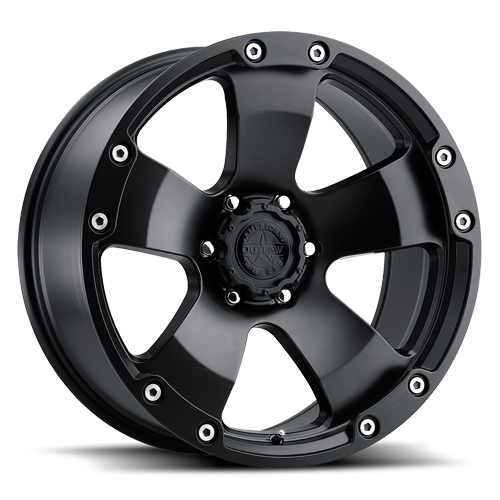 American Outlaw Bootlegger Wheel 20x9 5x127 Satin Black -10mm | 130-2973B
