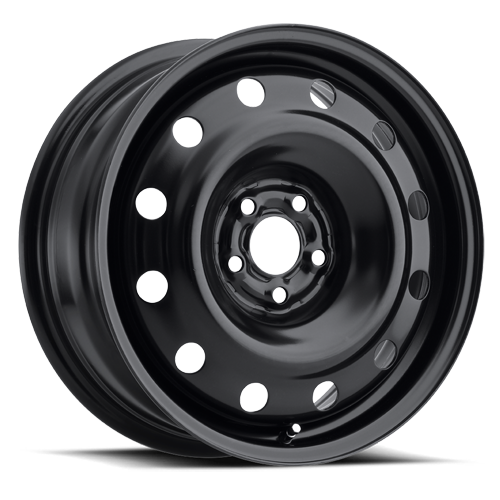 Liquid Metal Atom - Steel Wheel 16x6.5 5x100 Matte Black 41mm | 201-6680B