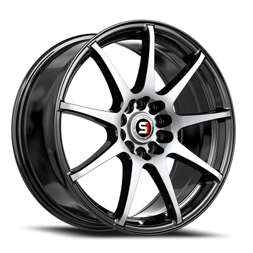 Spec-1 Sp-67 Wheel 17x7 5x114.3 & 5x120 Gloss Black & Machined 42mm | SP-671773842BM
