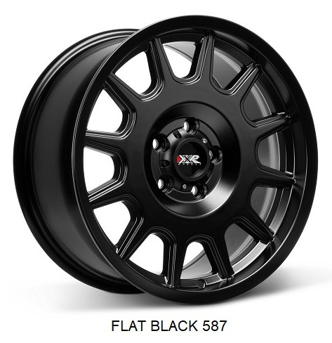 Xxr 587 Wheels Rims 17x8 5x114.3 Flat Black 30mm | 587786522
