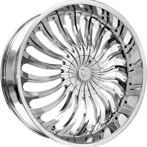 Borghini B24 Wheels Rims 26x9.5 6x135 6x139.7 Chrome 25mm