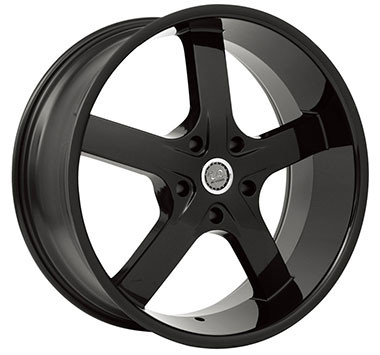 U2 55 Wheel 20x8.5 5x114.3 Black 35mm