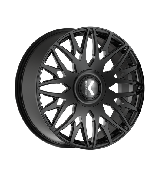Kg1 Trident Wheels Rims 26x10 6x139.7 Gloss Black 30mm | KL0142610693078GB