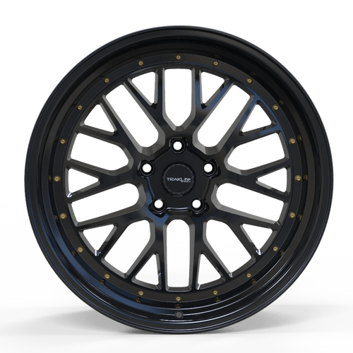 Traklite Turbulance Wheels Rims 18x8.5 5x114.3 Gloss Black 35mm | TLTUR1905