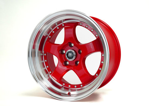 Mst Mt07 Wheels Rims 18x8.5 5x114.3 Candy Red W/Machined Lip 20mm | 07-88565-20-REDL