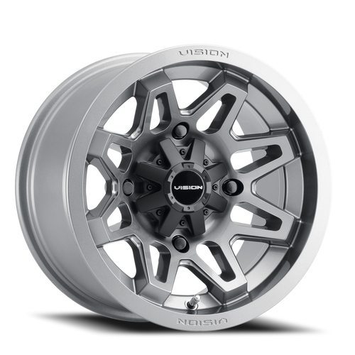 Vision Se7En 416 Atv Utv Wheel 12x7 4x110 Gunmetal 3mm | 416-127110GM4