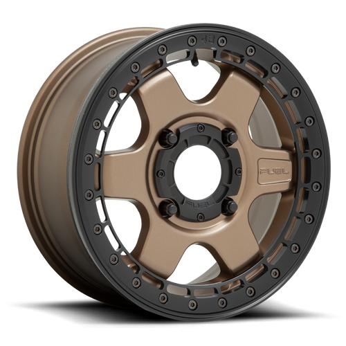 Fuel D924 Block Beadlock Atv Utv Wheel 15x6 4x137 Matte Bronze With Black Ring 38mm | D9241560A650