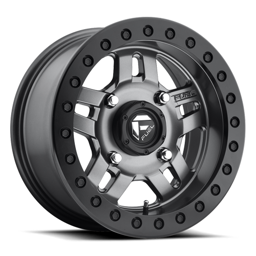Fuel D918 Anza Beadlock Atv Utv Wheel 14x7 4x137 Matte Gunmetal 13mm | D9181470A643