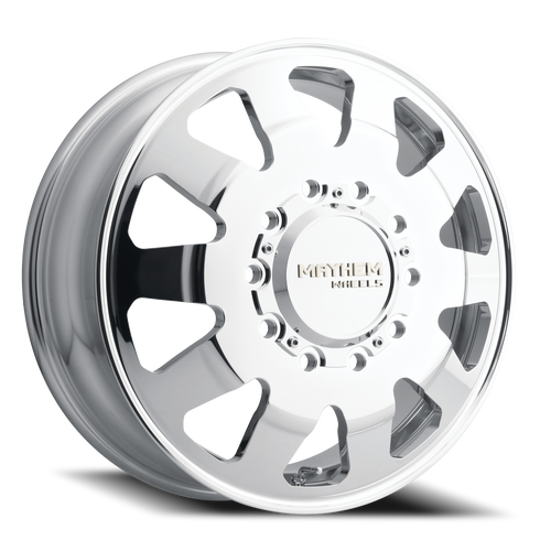 DOORBUSTER PRICING! - Mayhem 8181 Dually Wheel 22x8.25 10x225 Polished 169mm - MINIMUM PURCHASE OF 4 WHEELS | 8181-22820P