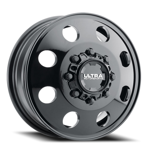 Ultra 002Fbk Modular Dually Wheel 17x6.5 8x200 Gloss Black 129mm - MINIMUM PURCHASE OF 4 WHEELS | 002-7692FBK