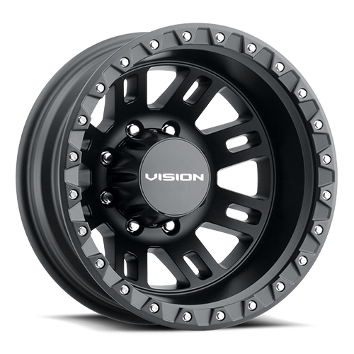 Vision Manx 2 Dually 408 Dually Wheel 17x6.5 8x165.1 Satin Black -143mm - MINIMUM PURCHASE OF 4 WHEELS | 408-7681SBR