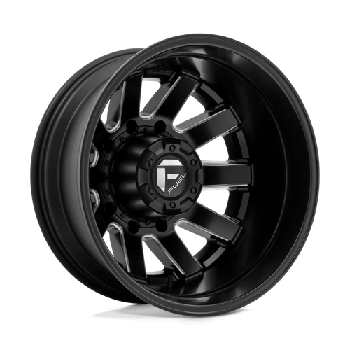 Fuel Maverick Dually - Rear Wheels Rims 24x8.25 8x6.5 (8x165.1) Black Milled -265 | D53824828D45