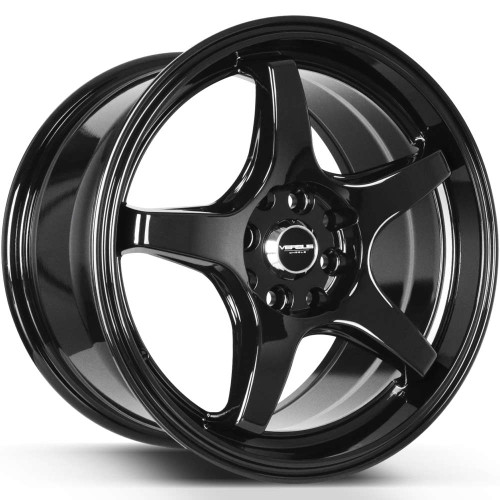 Versus Racing Vs005 Wheels Rims 15x7.5 4x100 4x4.5 (4x114.3) Black 35 | VS00515758H/114.3+35BLACK