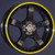 G-Line Alloys G809 Wheels Rims 17x8 5x108 Yellow Line Black 38 | 809178510838YLB