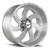 Off-Road Monster M07 Wheels Rims 20x10 Blanks (Custom Drilled Bolt Patterns) Brushed Face Silver -19 | M070800N19BFS