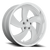 Us Mags U134 Desperado Wheel - 22x8.5 5x127 Milled Silver Brushed Face w/ Diamond Cut Lip 1mm | U134228573+01R