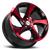 DOORBUSTER PRICING! - Shift H22 Strut Wheel 18x8.5 5x114.3 Gloss Black w/ Candy Red Face 35mm | H22851435GBR