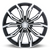 Rtx Black Widow Wheels Rims 20x9 5x114.3 Black Machined 38mm | 82913