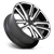 Dub Flex S255 Wheels Rims 24x10 6x5.5 (6x139.7) Black Milled 30 | S255240077+30
