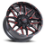 DOORBUSTER PRICING! - Impact Off-Road 819 Wheel 17x9 5x114.3 & 5x127 Gloss Black w/ Red Milling 0mm | 819GBR-79054-00