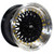 17x8.5 Mst Mt13 Black Machined Gold Rivets Rims Wheels 30mm 5x112 5x4.5 (5x114.3) | 13-78543-30-BKGL
