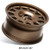 Xxr 587 Wheels Rims 16x8 5x114.3 Flat Bronze 30mm | 587686565