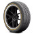 Vogue Custom Built Radial Vii Gold Stripe Tire 245/35R20 95V White Wall Gold Line | 03206605