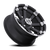 Vision Lockout 393 Atv Utv Wheel 14x8 4x115 Matte Black With Machined Lip -10mm | 393-148115MBML4