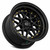 Vors Vr7 Wheels Rims 15x8 4x100 4x114.3 Black W/ Gold Rivets 0mm | VR0715808H0BK