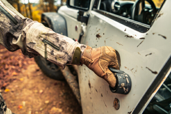 Getting into off-road vehicle