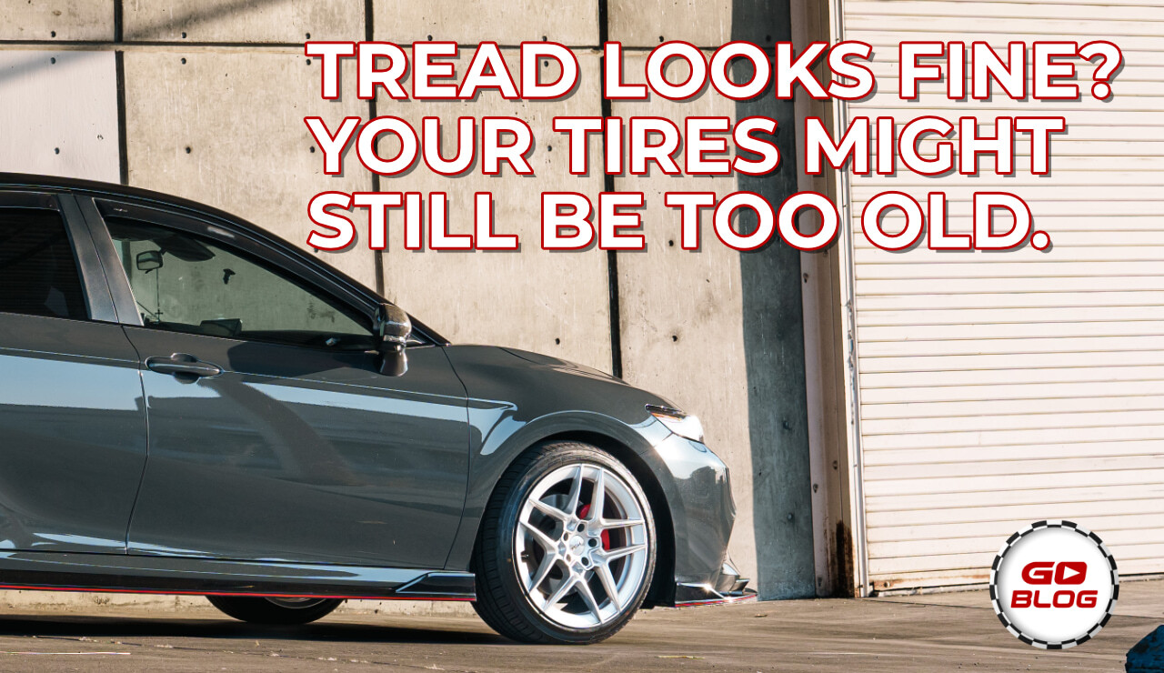 Aftermarket wheels and tires with tire age and replacement tips