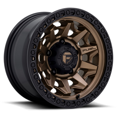 Fuel D696 Covert Wheels Rims 15x8 5x139.7 Matte Bronze With Black Ring ...