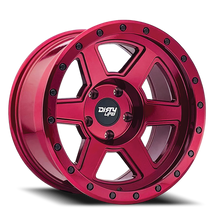 ●DIRTY RED Dirty Life Compound Wheels Rims 17x9 6x139.7 Gloss Crimson