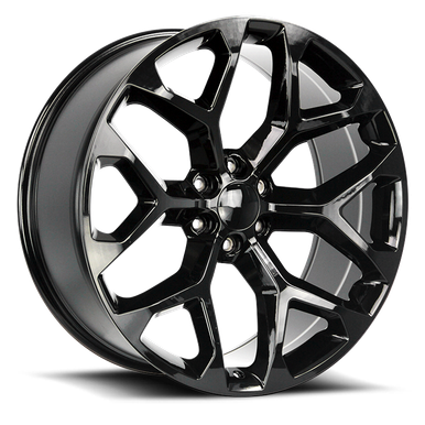 Strada Oe Replica R176 Snowflake Wheels Rims 28x10 6x139.7 Gloss Black ...
