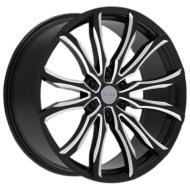 Borghini Bw33 Wheels Rims 22x9.5 6x139.7 Black Milled 30mm