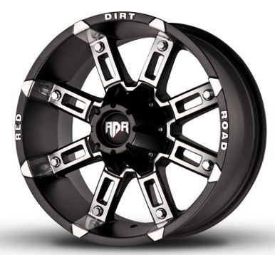 Red Dirt Road Rd06 Wheels Rims 17x9 6x135 6x139.7 Matte Black