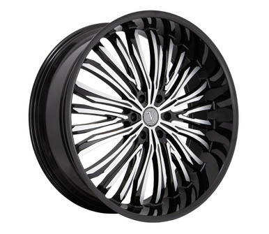 36 Power Rims Velocity Vw36 Wheels Rims 26x10 6x139.7 Black Machined 25mm ...