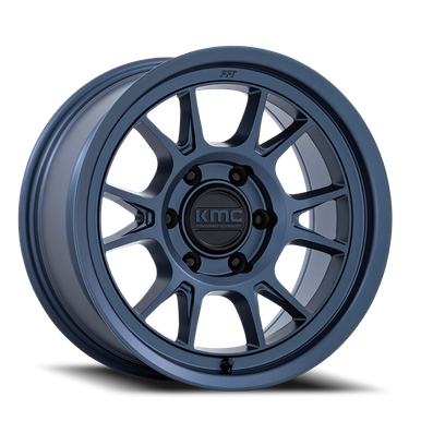 Kmc Km729 Range Wheels Rims 17x8.5 6x139.7 Metallic Blue -10mm