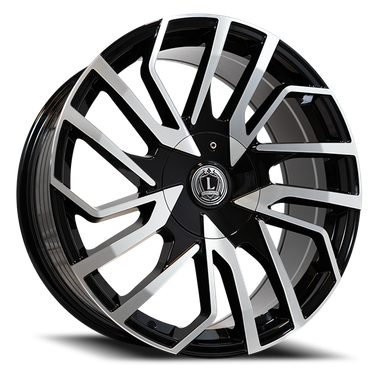 Luxxx Alloys Lux 47 Wheels Rims 20x8.5 5x114.3 5x120 Gloss Black