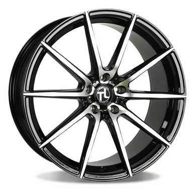 Traklite Angle Wheels Rims 18x8 5x114.3 Gloss Black W/ Machined Face ...