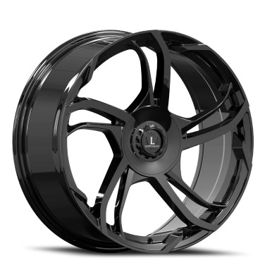 Luxxx Alloys Lux 52 Wheels Rims 18x8.5 5x110 5x114.3 Gloss Black
