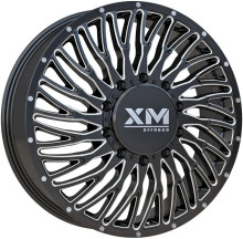 Xm Offroad Dually Xm-901 Wheels Rims 20x8.25 10x225 Black Milled 105mm