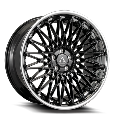 Azad AZSLS2.0 Wheels Rims 24x10 5x120 Black With Stainless Lip