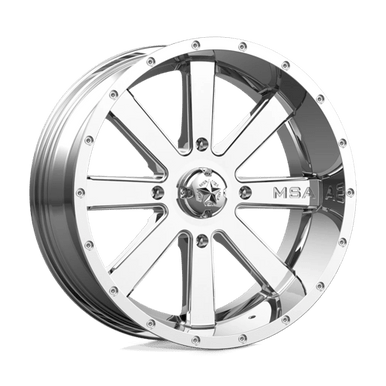 Msa Offroad M34 Flash Atv Wheels Rims 18x7 4x137 Chrome 0mm | M34