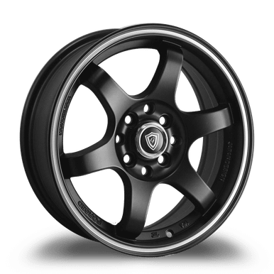 G Wheel Rim G - Line Alloys G6011 Wheels Rims 15x6.5 4x108 4x114.3 Black Machined ...