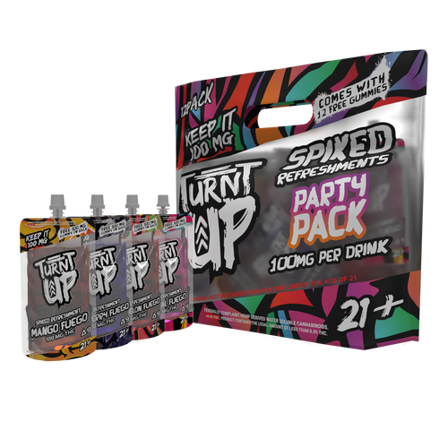 Turnt Up - Spiked Refreshment - Party Pack 12 Ct  delta 9 drinks