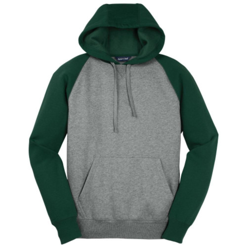 Raglan Colorblock Pullover Hooded Sweatshirt-TrinityWir