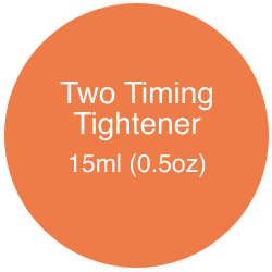 An orange circle contains white text that says "Two Timing Tightener (Bonus)"