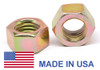 1 1/8"-7 Coarse Thread Grade 9 Finished Hex Nut L9 - USA Alloy Steel Yellow Cad Plated / Wax